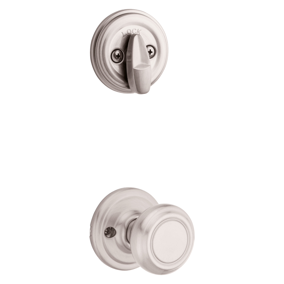 966 Single Cylinder Interior Pack w/Cameron Knob for Signature Series Handlesets in Satin Nickel