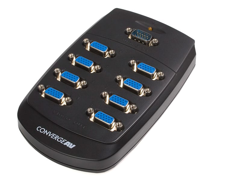 8 Port Wall Mountable VGA Splitter