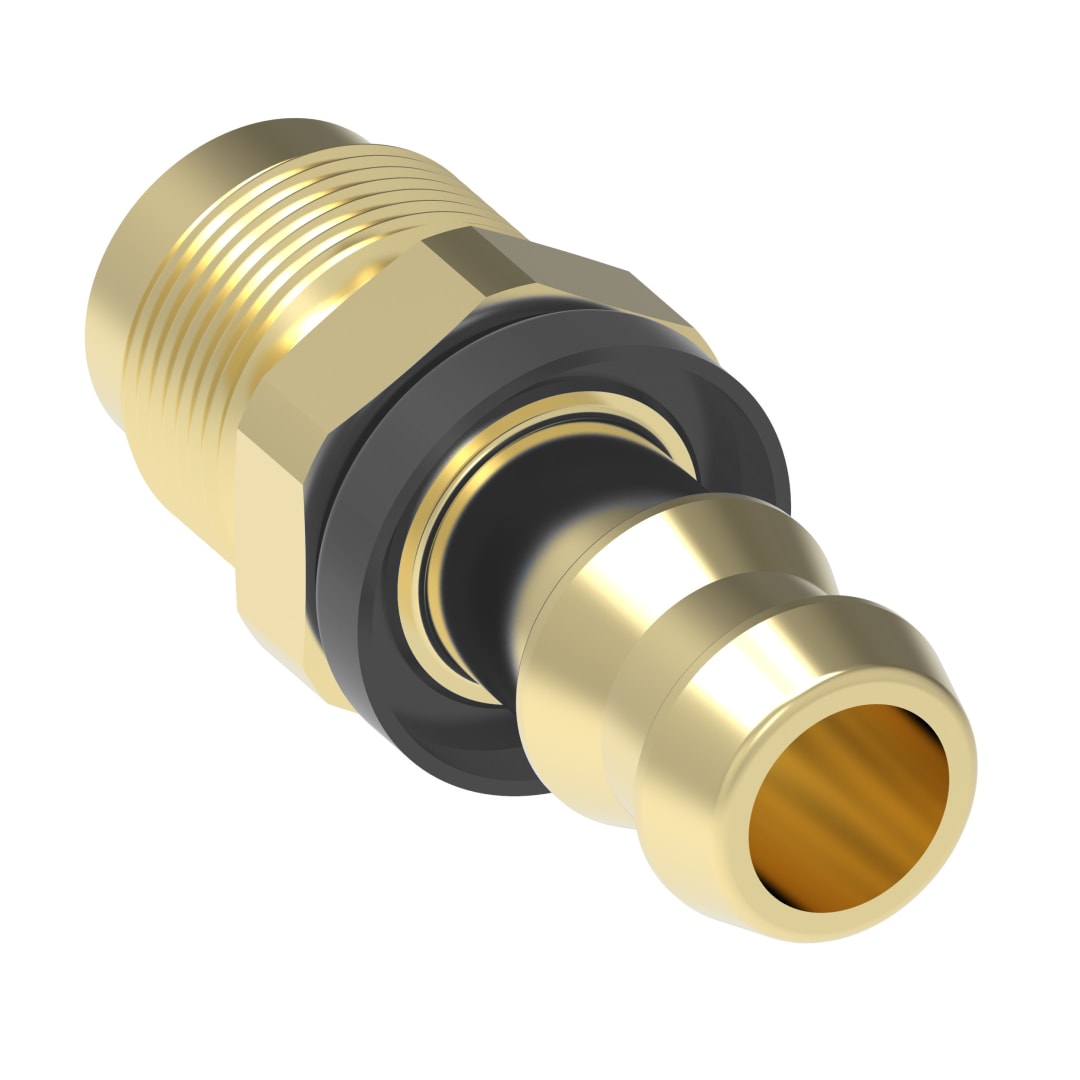 Aeroquip 3/8 Male Sae X 3/8 Push On Brass