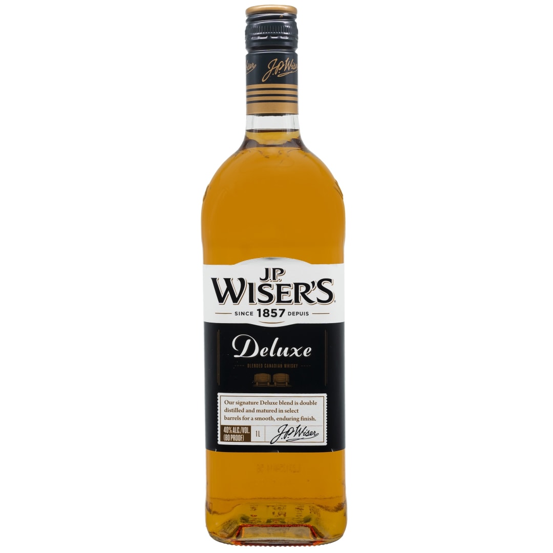J.P Wiser's Deluxe Blended Canadian Whisky 1l 80Pf