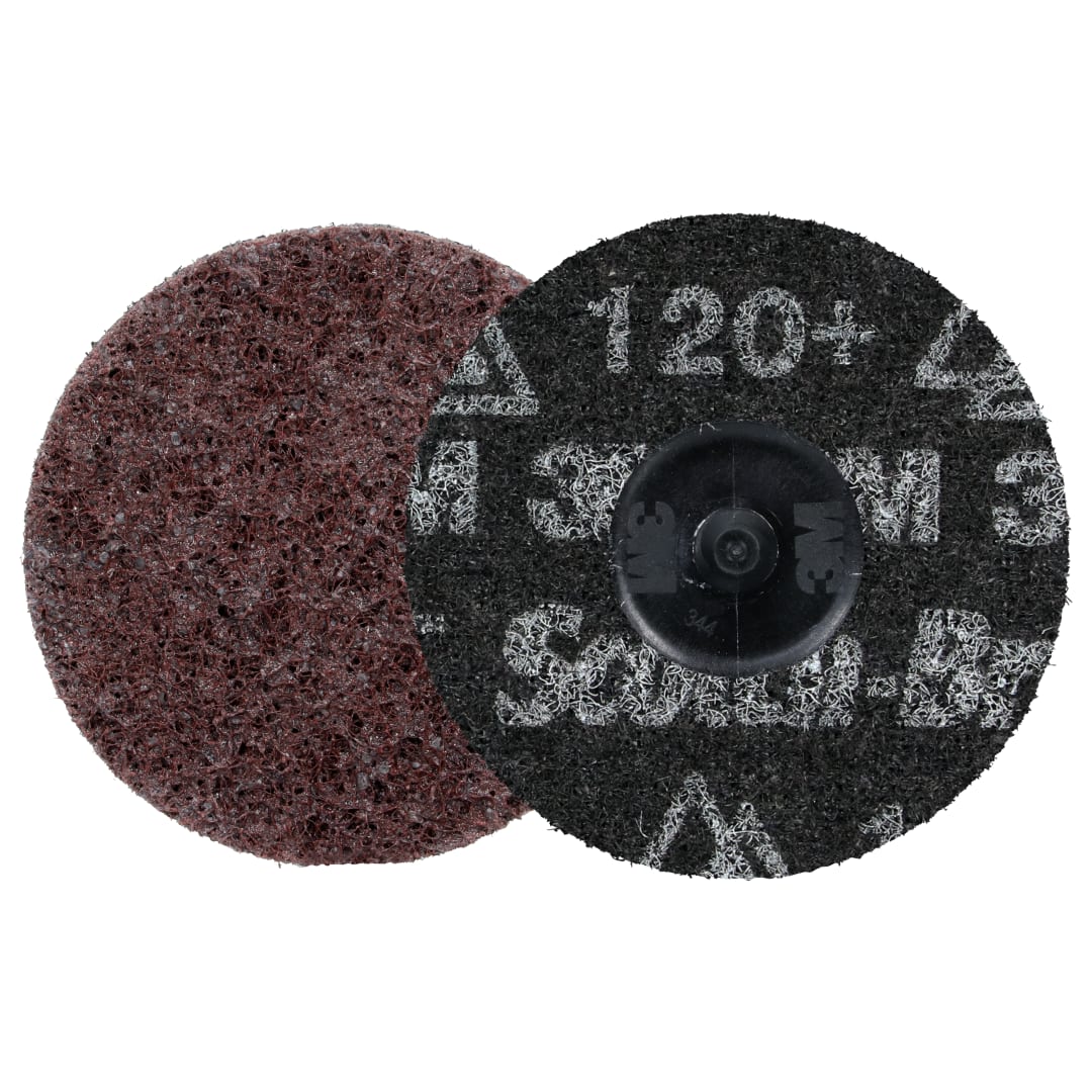Scotch-Brite™ Roloc™ Hassas Ağır Hizmet Tipi Yüzey Hazırlama Diski, HD-DR, Coarse 120+, TR, 76 mm, 25/Carton, 100 ea/Case
