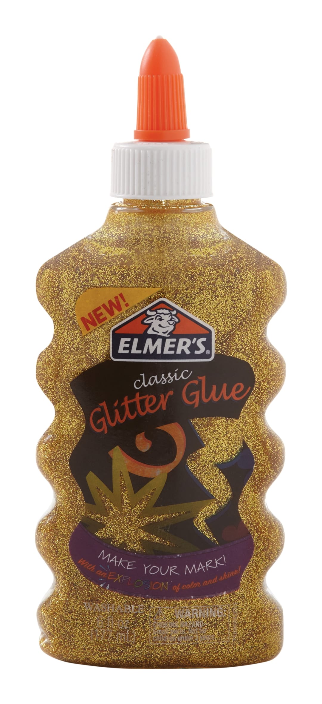 ELMERS GLITTER GLUE GOLD 6OZ SRP