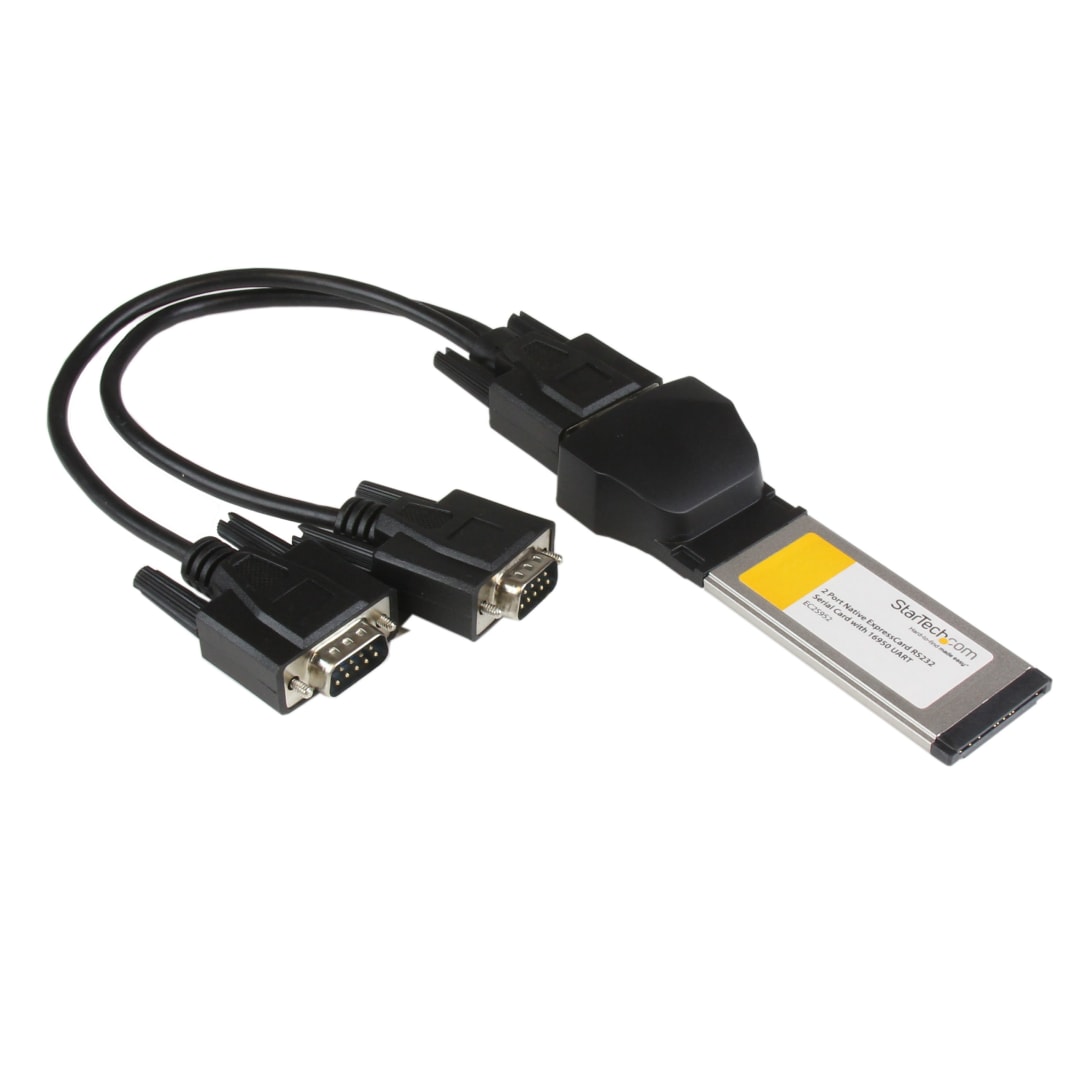 2 Port ExpressCard Serial DB9 RS232 Adapter Card