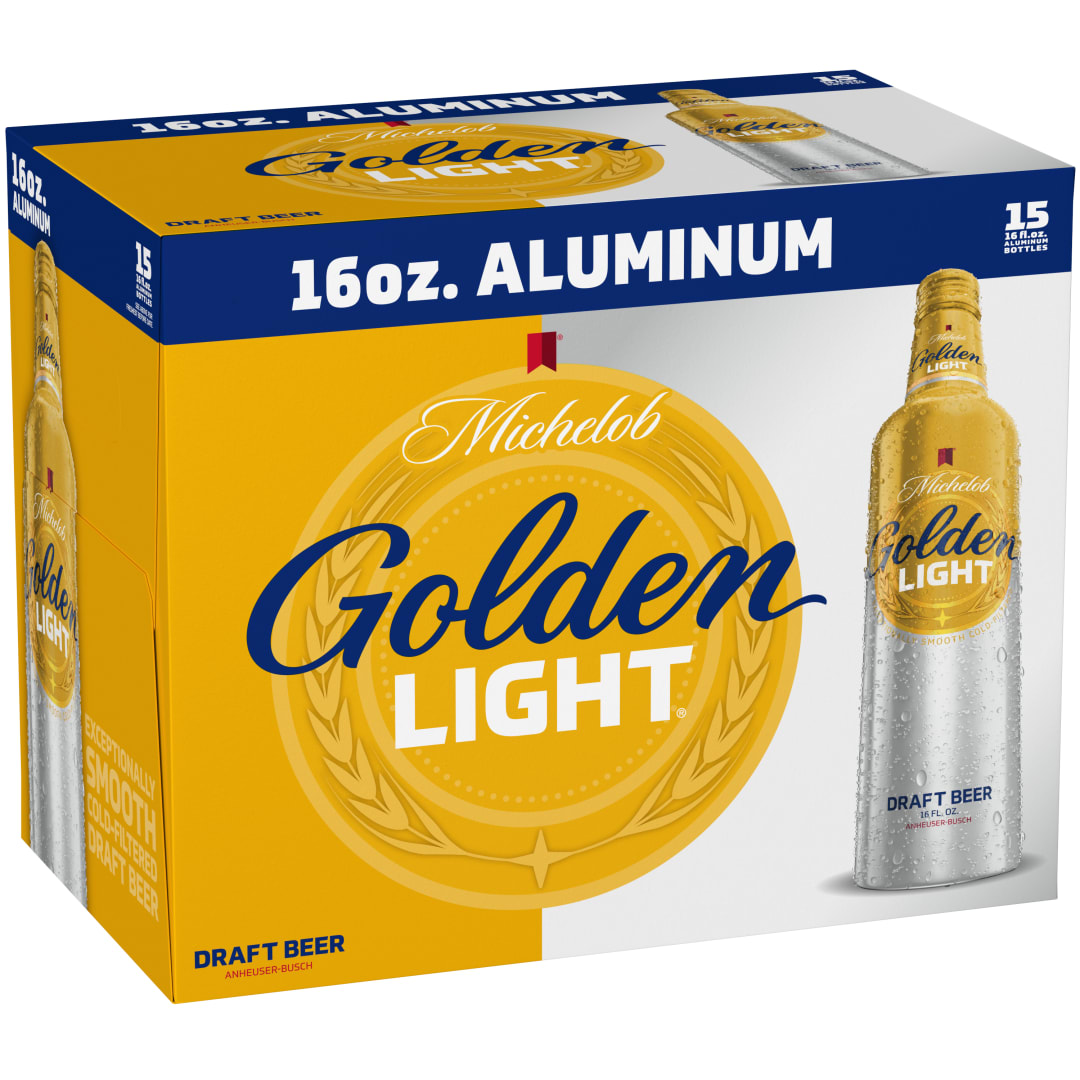 Michelob Golden Draft Light 15x16 oz Recloseable Aluminum Bottle CARRIER - Optimization Update