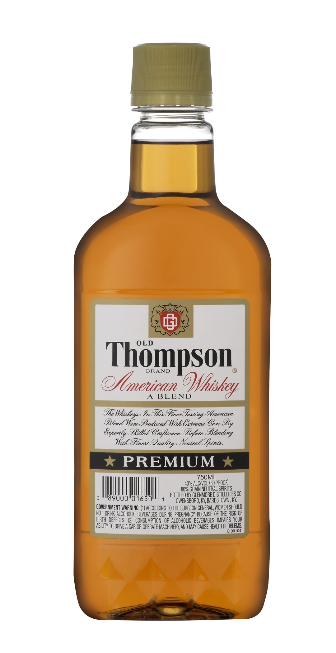 Old Thompson Blended American Whiskey 750ml 80 Proof