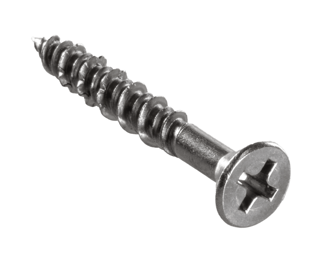 Simpson Strong-Tie T08J125FXC Marine Screw, Flat Head — #8 x 1-1/4 in. #2 Phillips Drive, Type 316 (100-Qty)