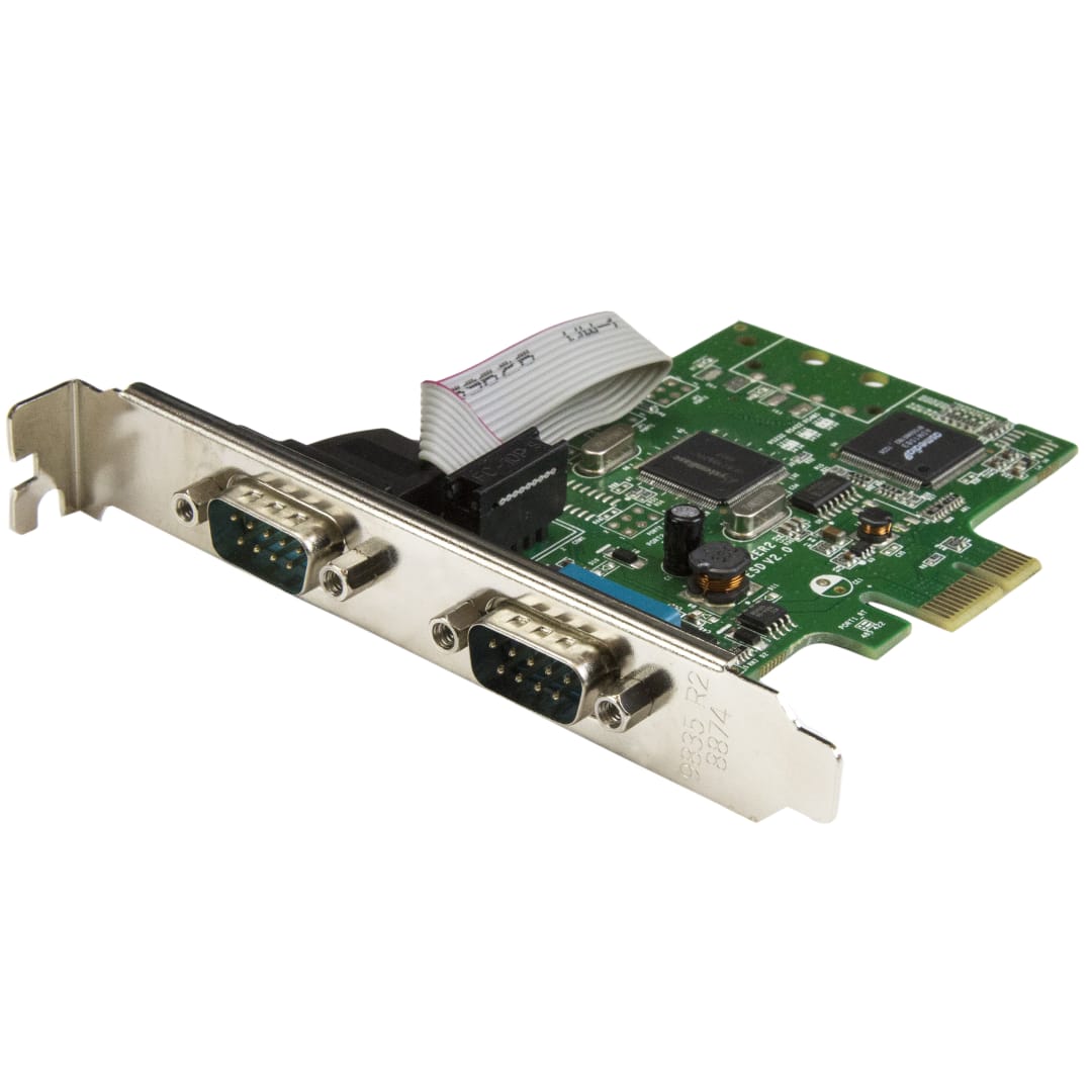 2-Port Serial Card with 16C1050 UART - RS232 - PCIe