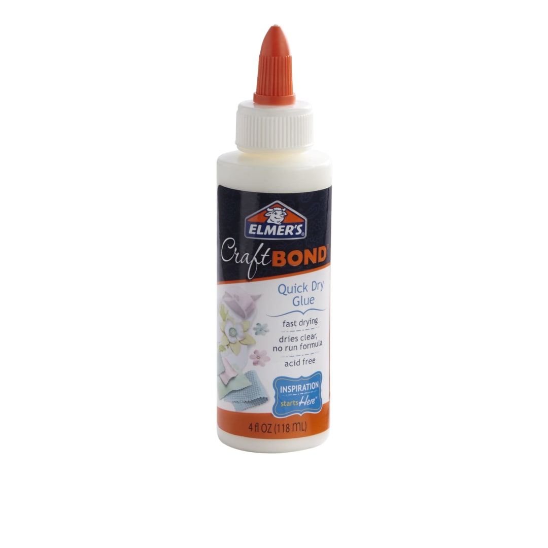 Elmer’s CraftBond Quick Dry Craft Glue, 4-Ounces, 1 Count