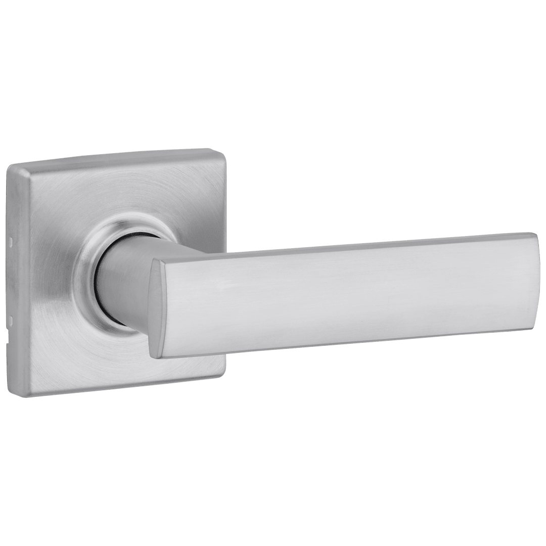 Vedani Square Hall/Closet Lever in Satin Chrome