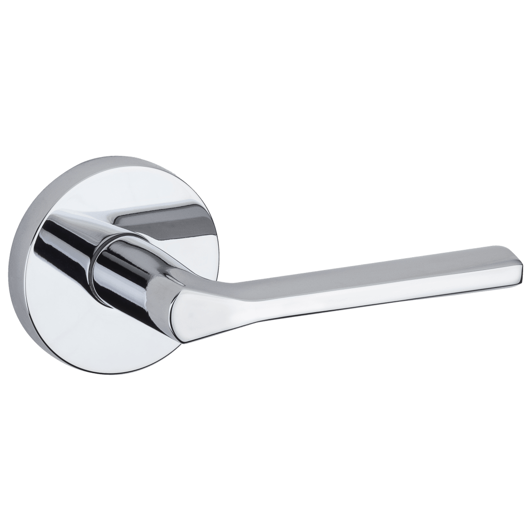 Lisbon Round Hall/Closet Lever in Polished Chrome