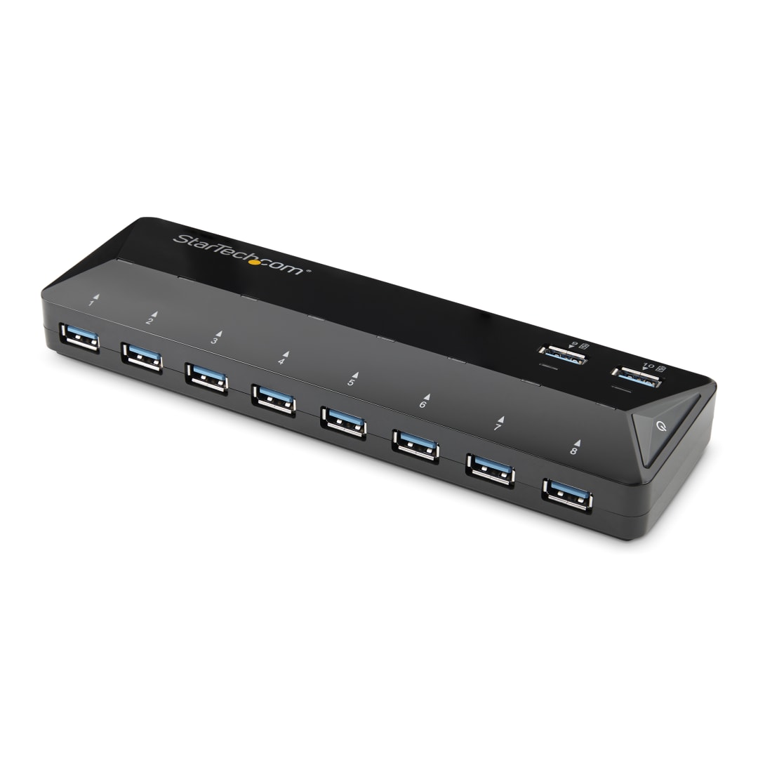 10 Port USB 3 0 5Gbps Hub w  Charge Sync Ports