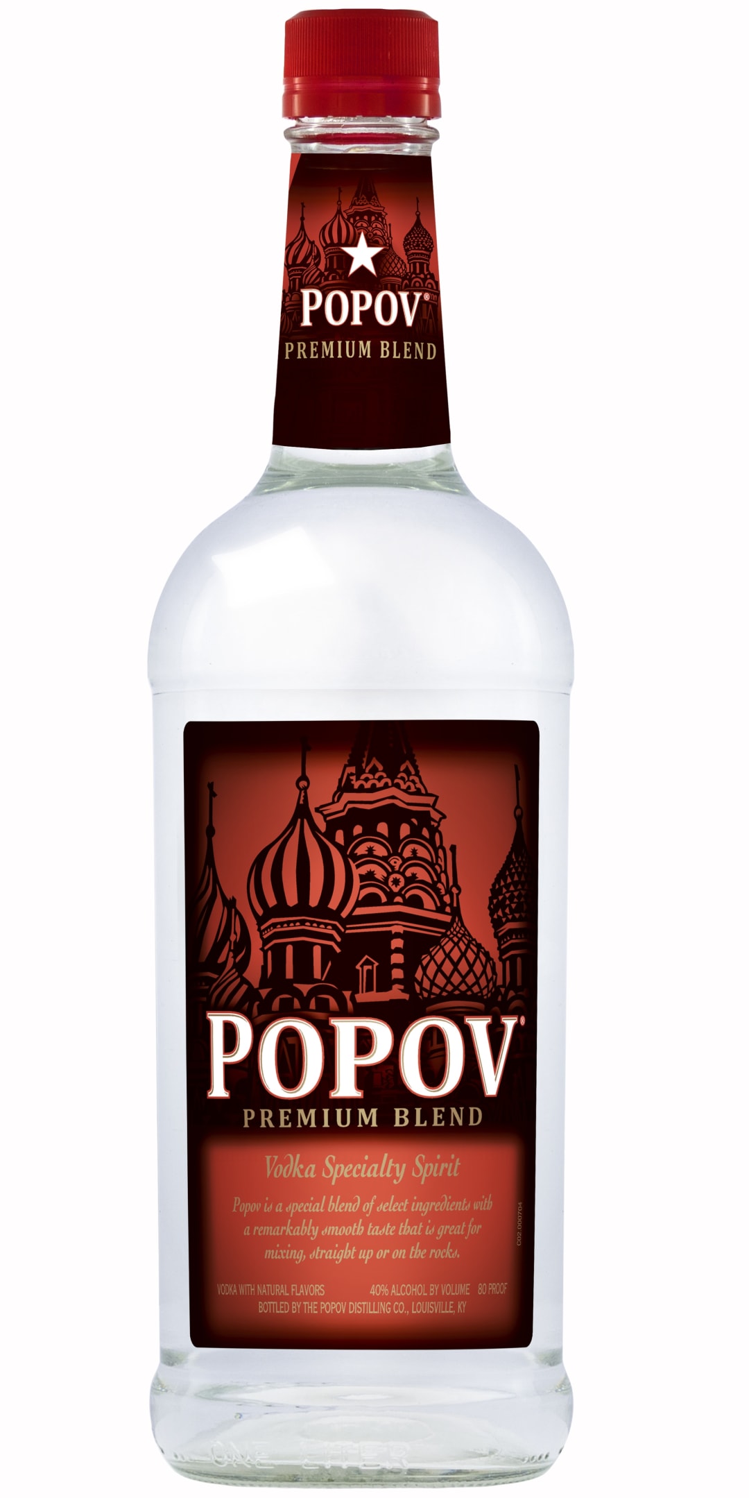 Popov Vodka 1l 80 Proof