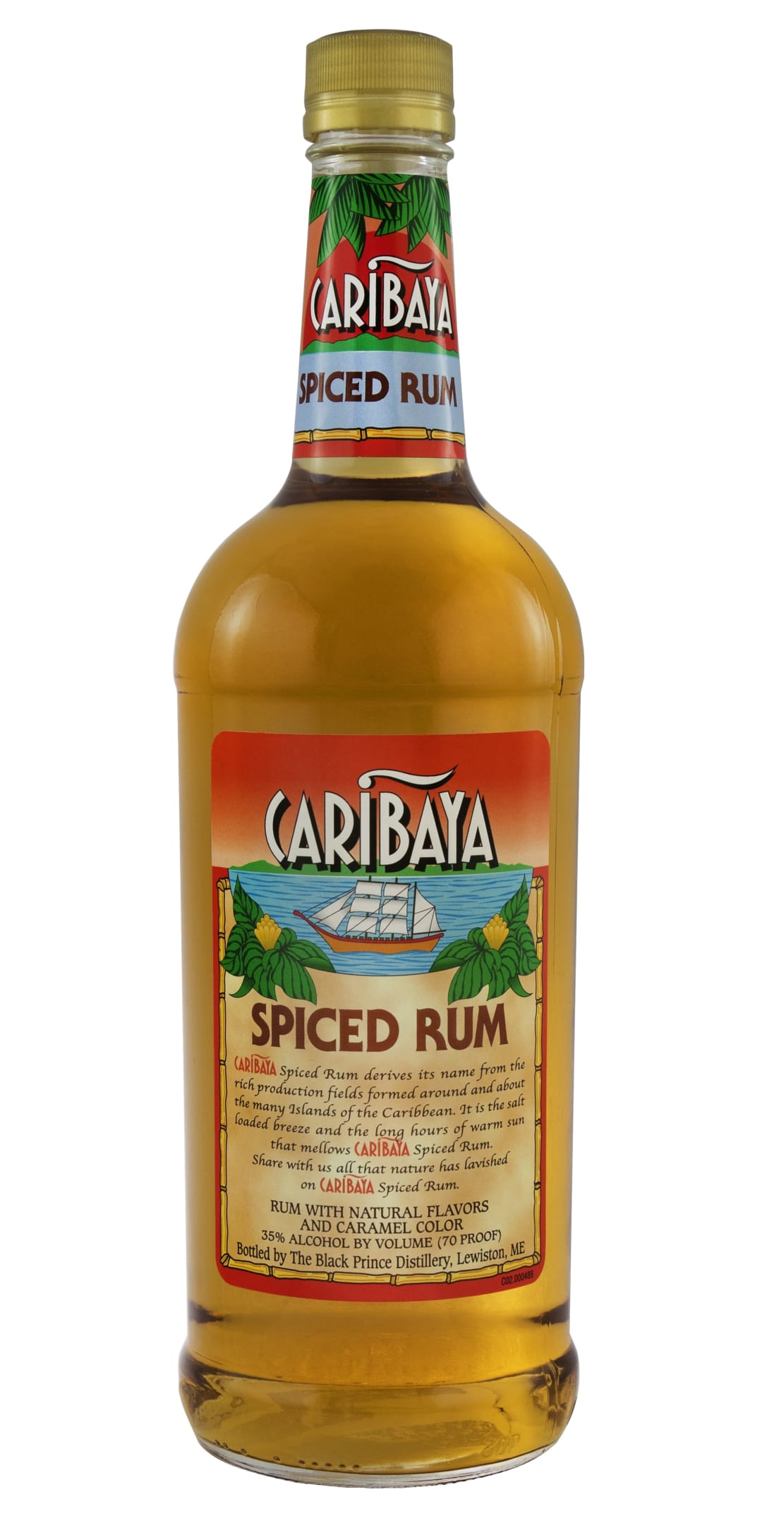 Caribaya Spiced Rum 1l 70 Proof