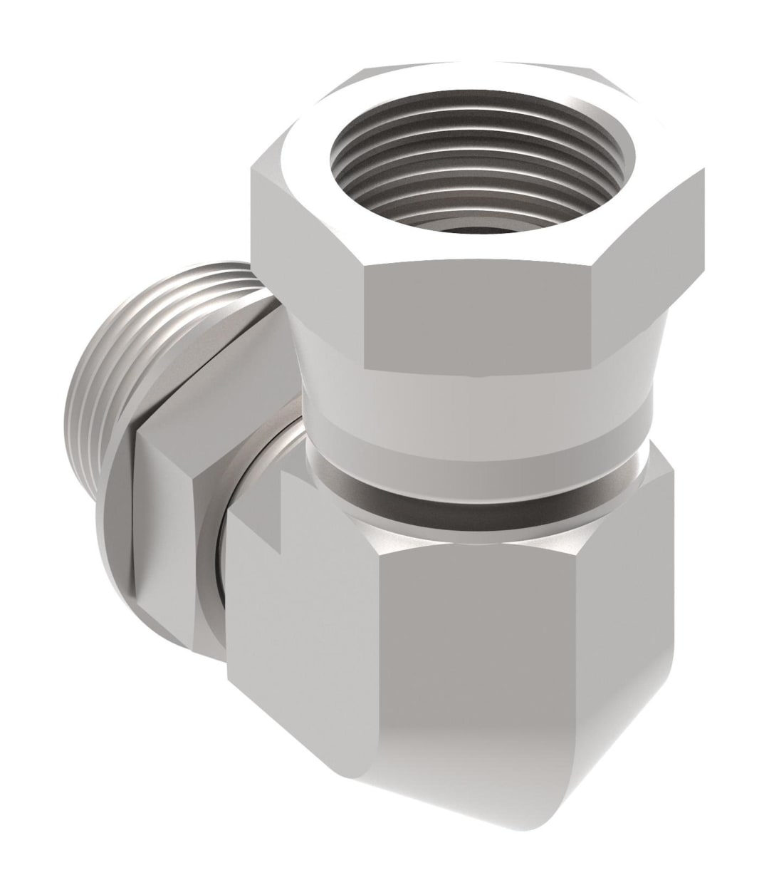 Aeroquip 1/4 FEM NPSM X 3/8 MORB 90DEG