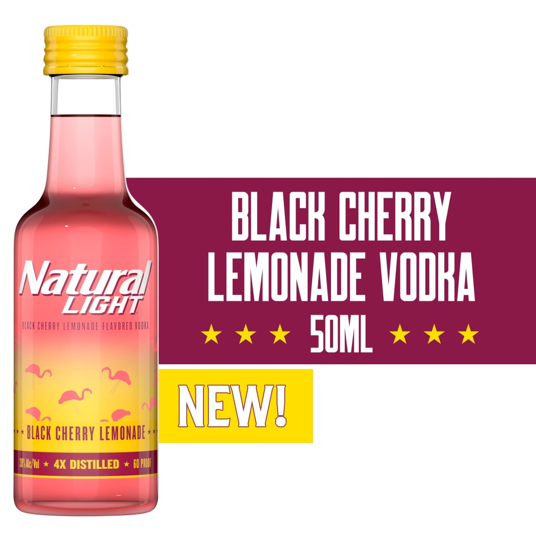 Natural Light Vodka Strawberry Lemonade 50mL Bottle