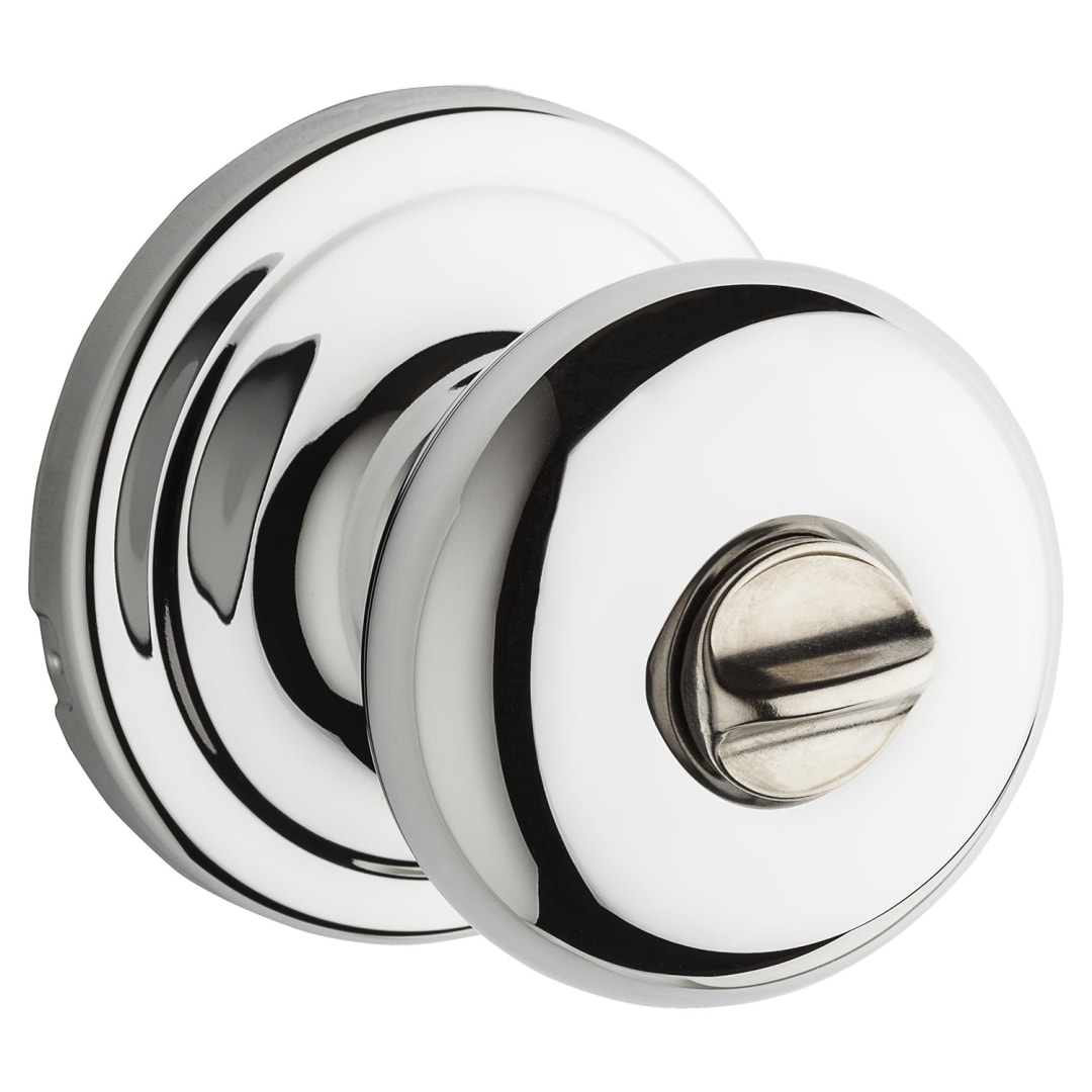 Hancock Bed/Bath Door Knob in Polished Chrome