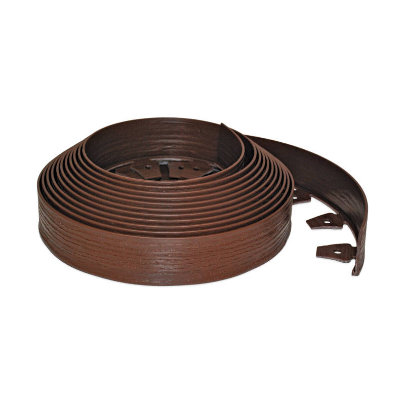 EdgePro 2.5-inch No-Dig Landscape Edging Kit, 25-Foot, Brown Woodgrain