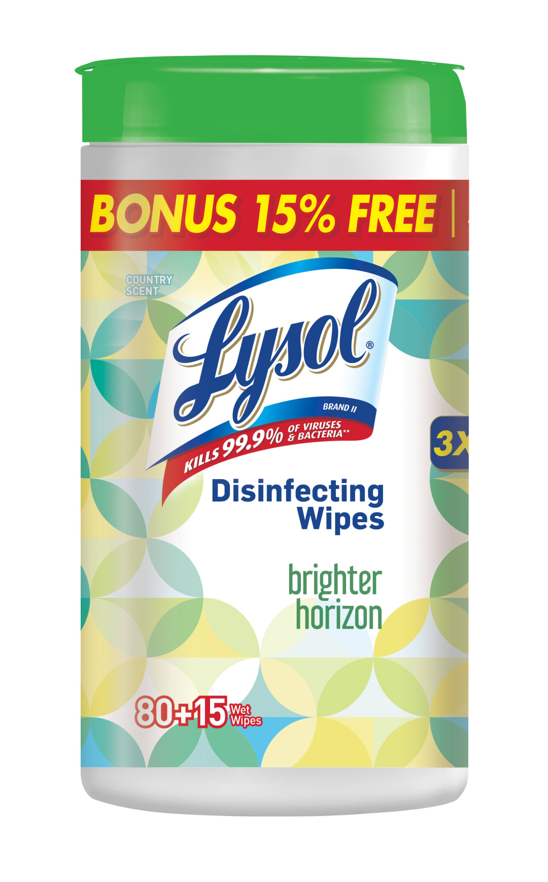 LYSOL® Disinfecting Wipes - Brighter Horizon 6/(80+15) ct.