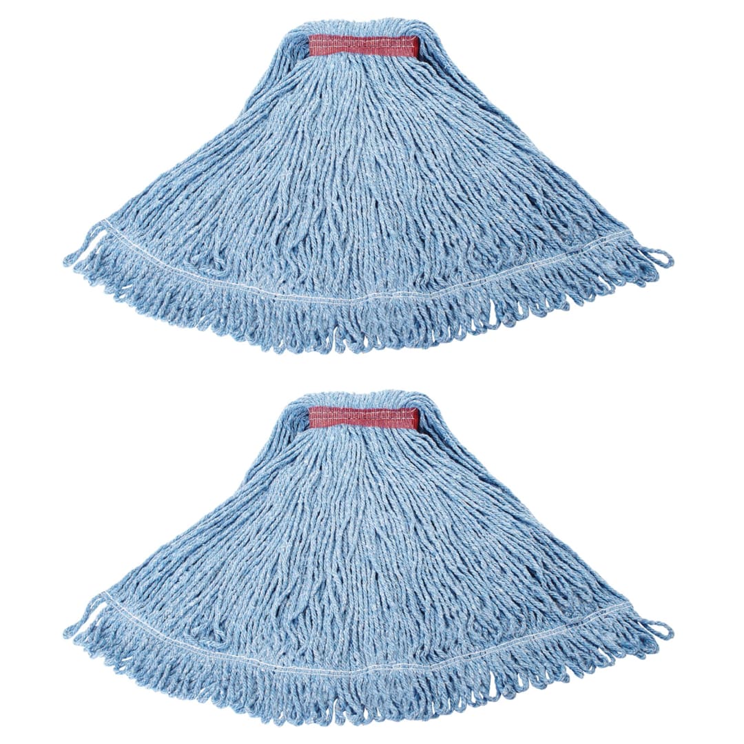 Rubbermaid Commercial Products #24 Blend Mop Refill 2-Pack, Blue