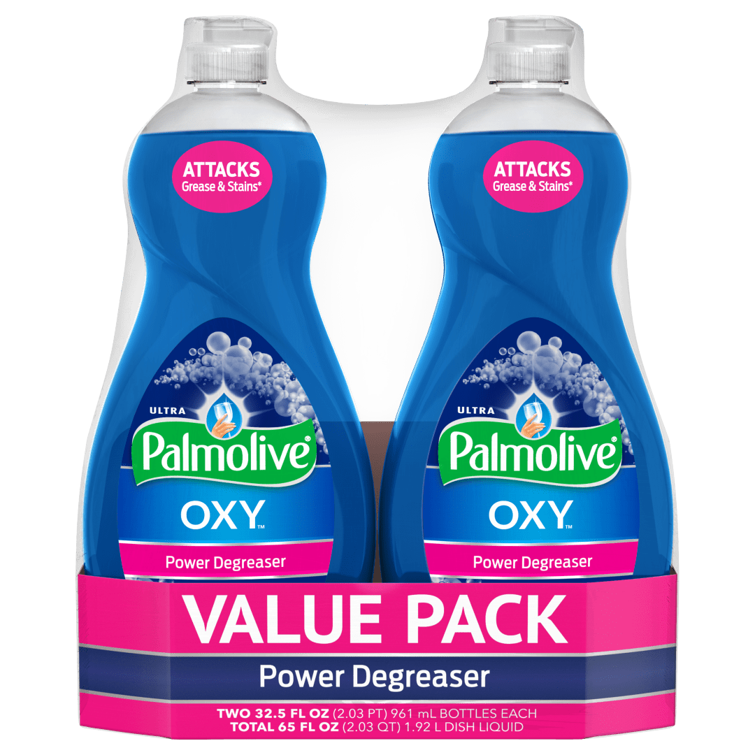 Palmolive Ultra Dishwashing Liquid Dish Soap, Oxy Power Degreaser - 32.5 Fluid Ounce (Twin Pack)