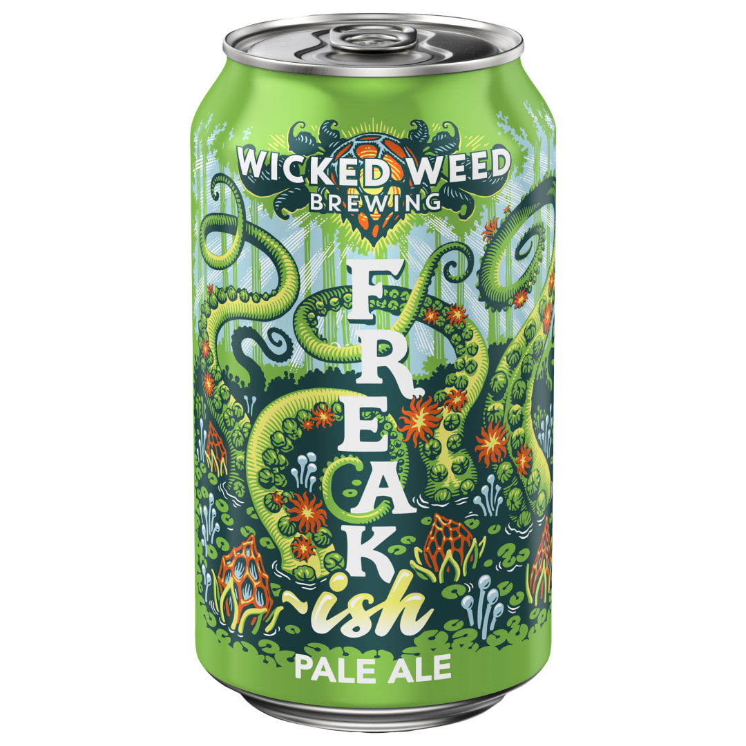 Wicked Weed Freak-ish Pale Ale 12 oz Single CAN 5_4ABV - Plain Aluminum - Standard Gloss - Craft Direct