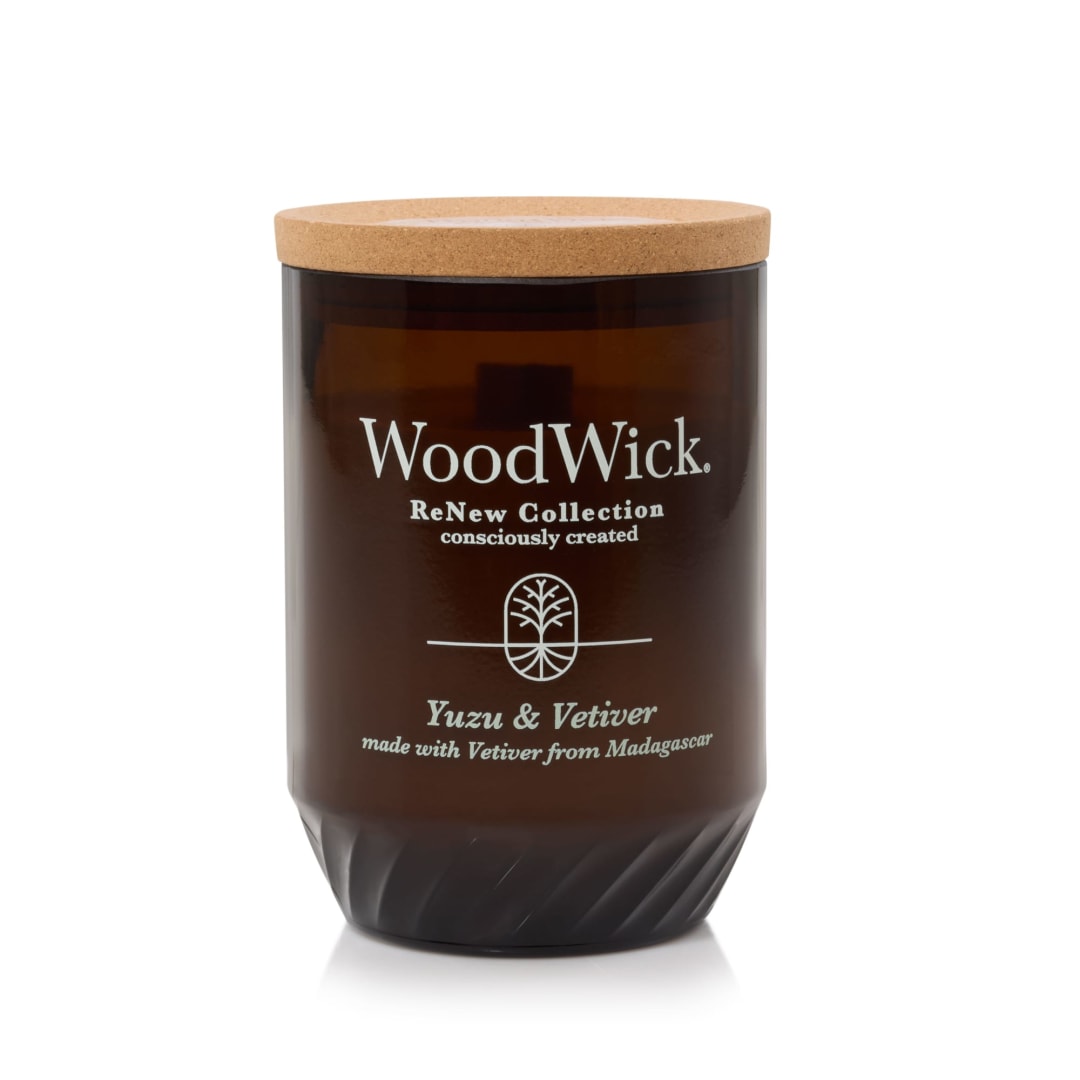 WoodWick Yuzu & Vetiver Large ReNew Candle
