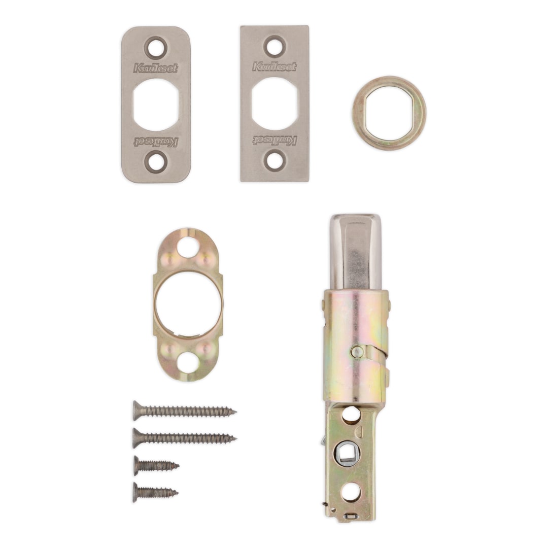 6-Way Adjustable Low Profile Deadbolt Latch for Satin Nickel Finish