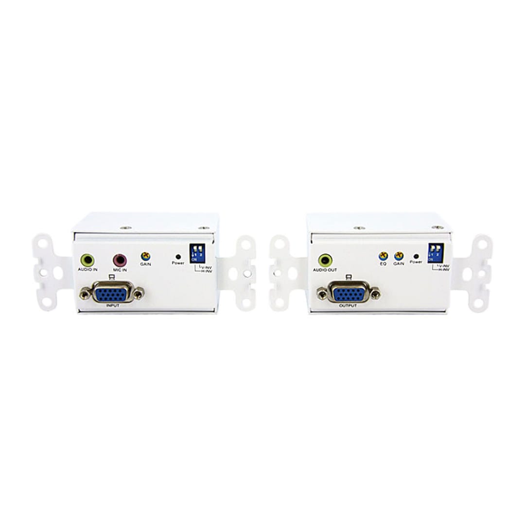 VGA Wall Mount Video Extender HD15 w/ Kit