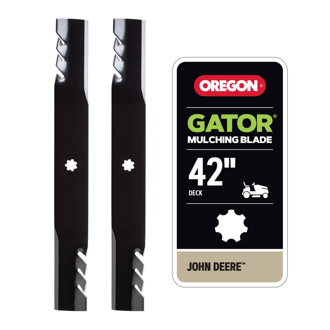 Oregon® Riding Lawnmower Gator Blade for 42 in. Deck, Fits John Deere Riding Mowers, Set of 2 (92-615)