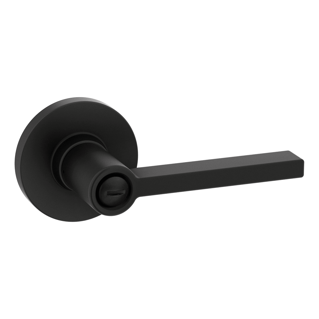 Casey Bed/Bath UL Lever in Matte Black