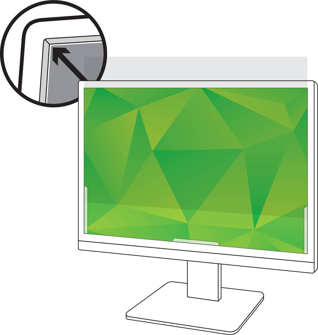 Filtro Antirreflexo 3M™ para Monitores de 19 in, 16:10, AG190W1B