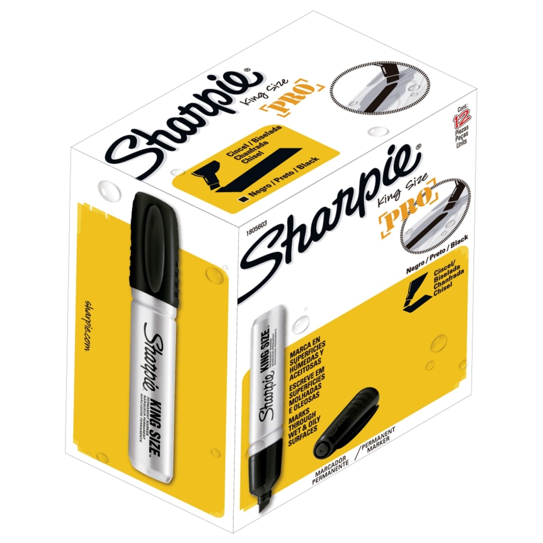 LA PM SHARPIE KING SIZE BLACK OS12