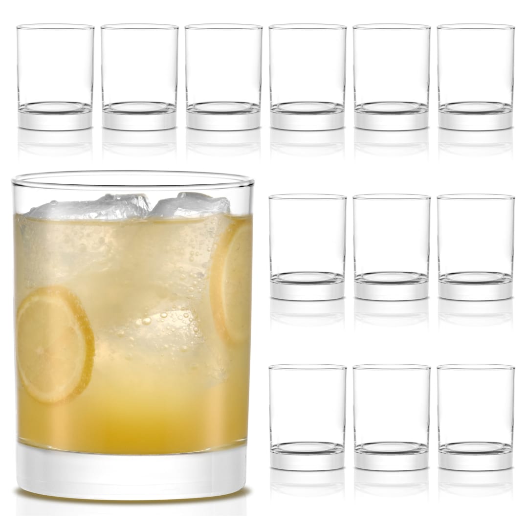 Libbey Heavy Base Double Old Fashioned Glasses, 13.5-ounce, Set of 12