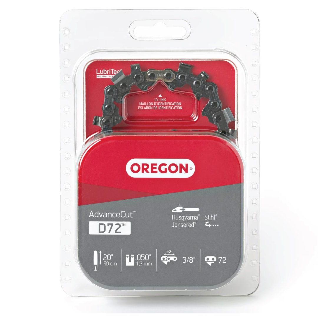Oregon D72™ AdvanceCut Chainsaw Chain for 20 in. Bar -72 Drive Links – fits Husqvarna, Stihl, Dolmar, Jonsered and more