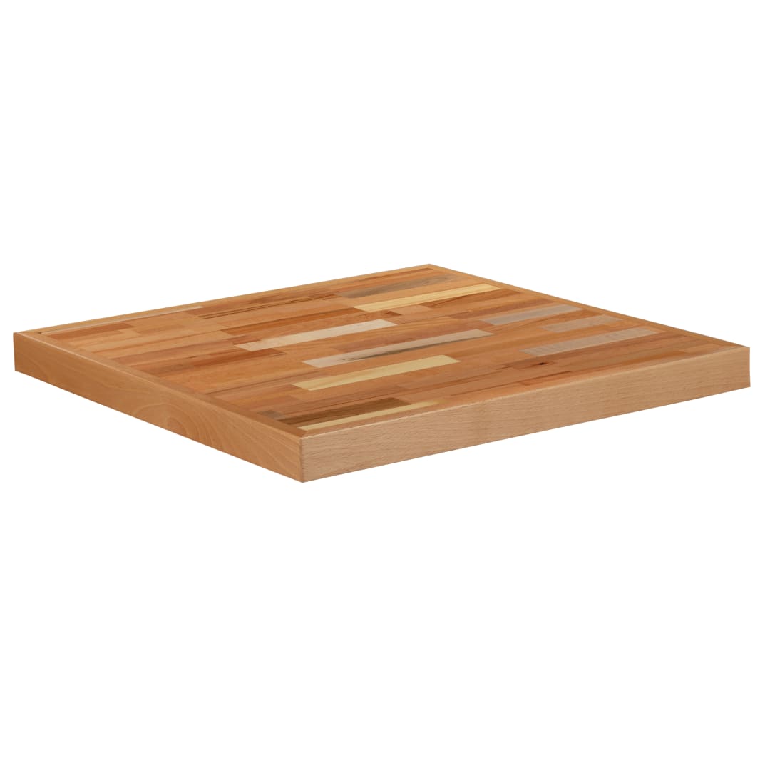 Mayfair 24" Square Butcher Block Style Table Top