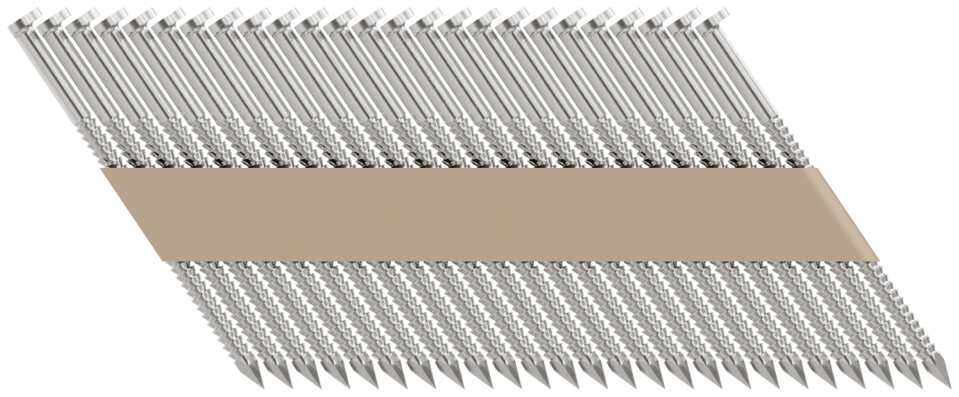 Simpson Strong-Tie T12A237T31 31°–34° Paper Tape, Clipped Head, Ring-Shank Nail — 2-3/8 in. Type 316 (1000-Qty) (Pack of 6)