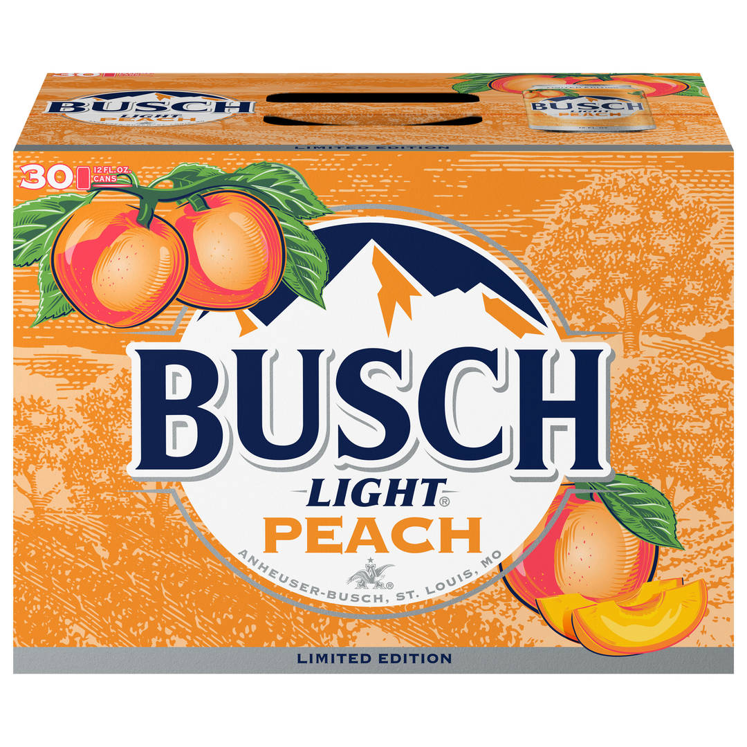 Busch Light Peach Beer 30 - 12 fl oz Cans