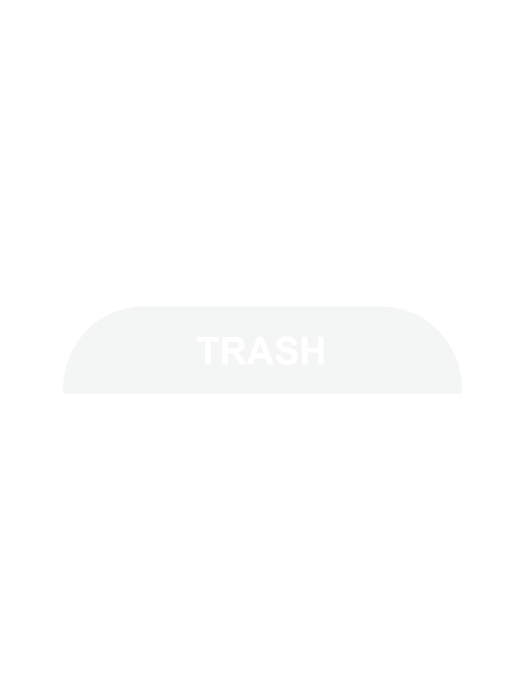 BILLI BOX - Label - Trash - Clear-White