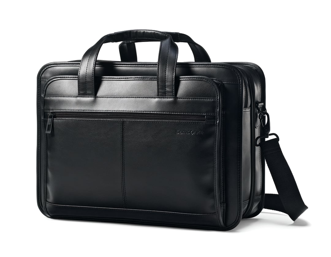Leather Bus Cases Lthr Exp Bus Case - Black