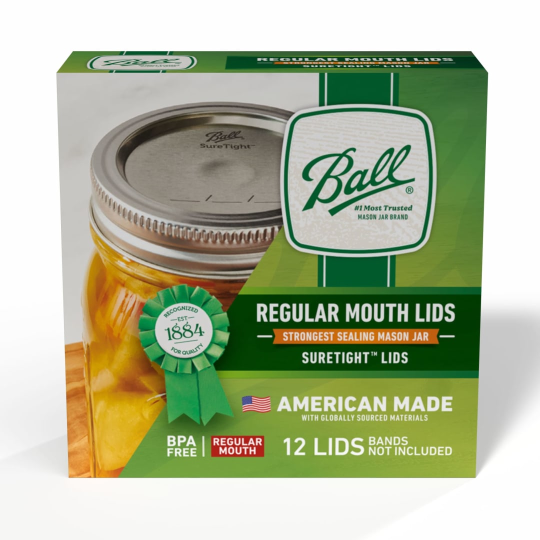 Ball® Regular Mouth Mason Jar Lids, 12 Count