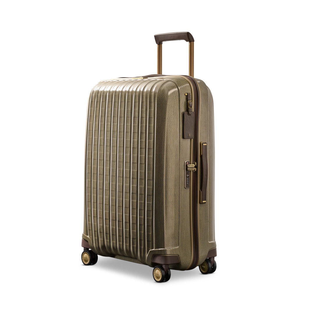 Hartmann Tweed Hs Extended Journey Spinner - Tweed/Natural Leather