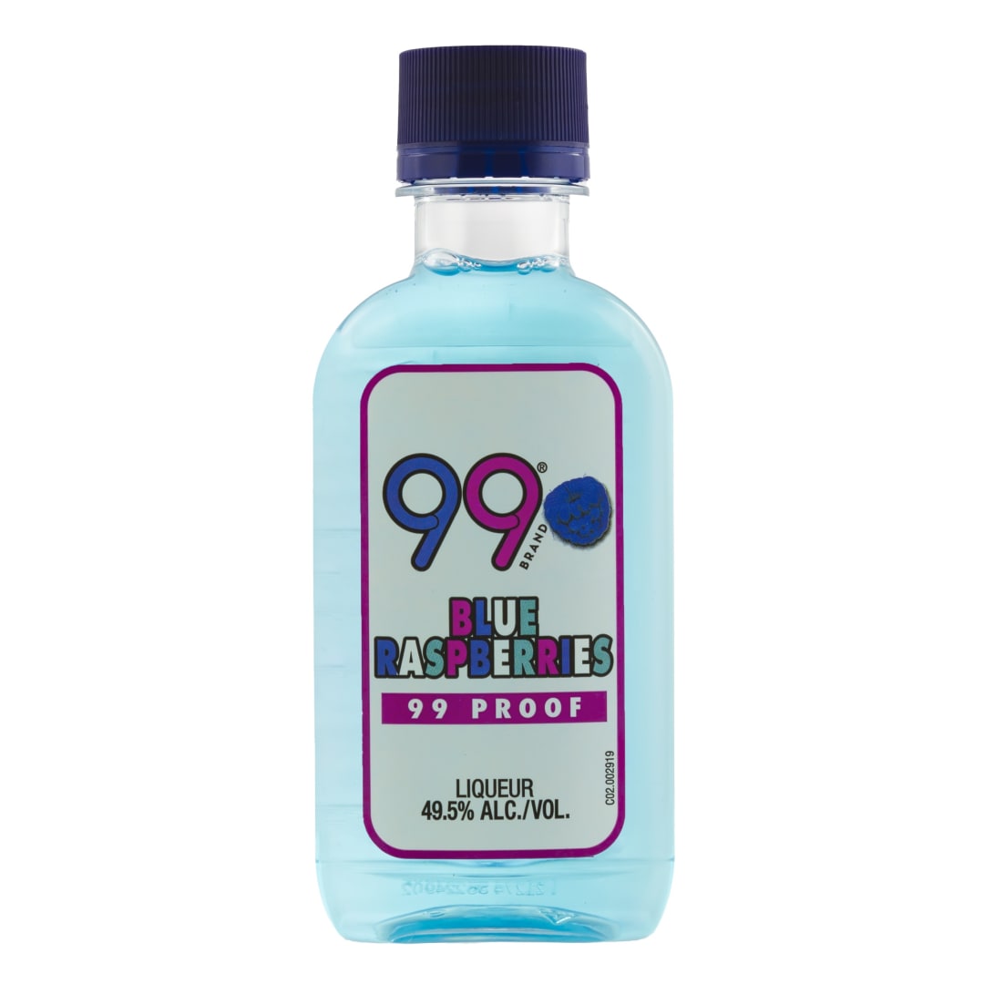 99 Blue Raspberries Liqueur 100ml 99 Proof
