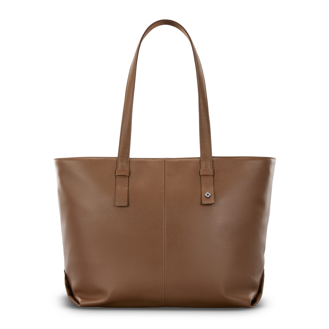 Mobile Sol 2 Leather Tote - Cognac