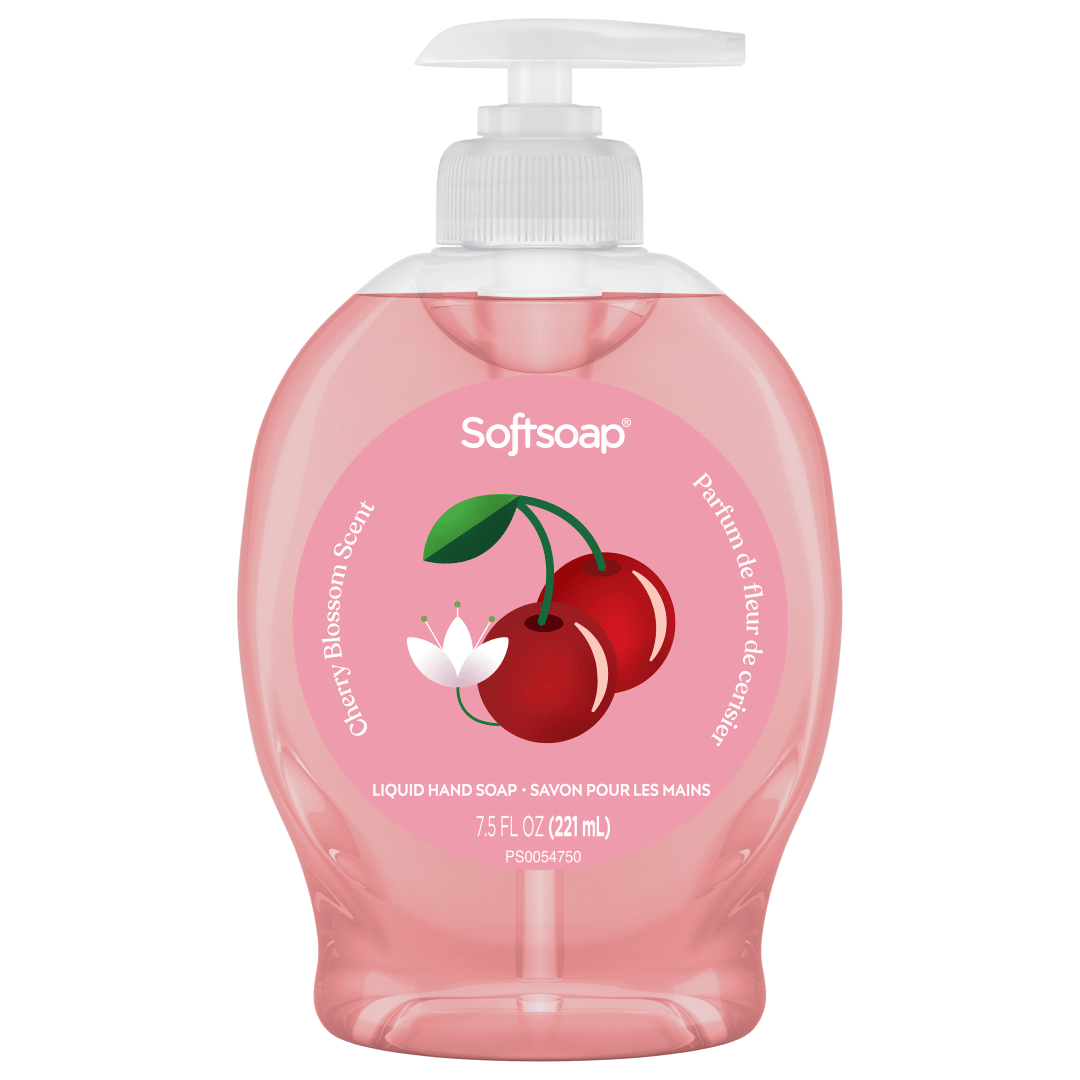Softsoap Limited Edition Cherry Blossom Liquid Hand Soap, 7.5 oz (221ml) Pump Bottle
