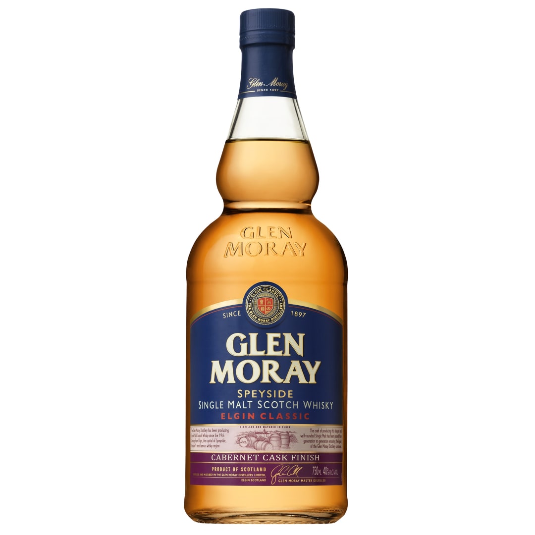 Glen Moray Cabernet Cask Finished Single Malt Scotch Whisky 750ml 80 Proof
