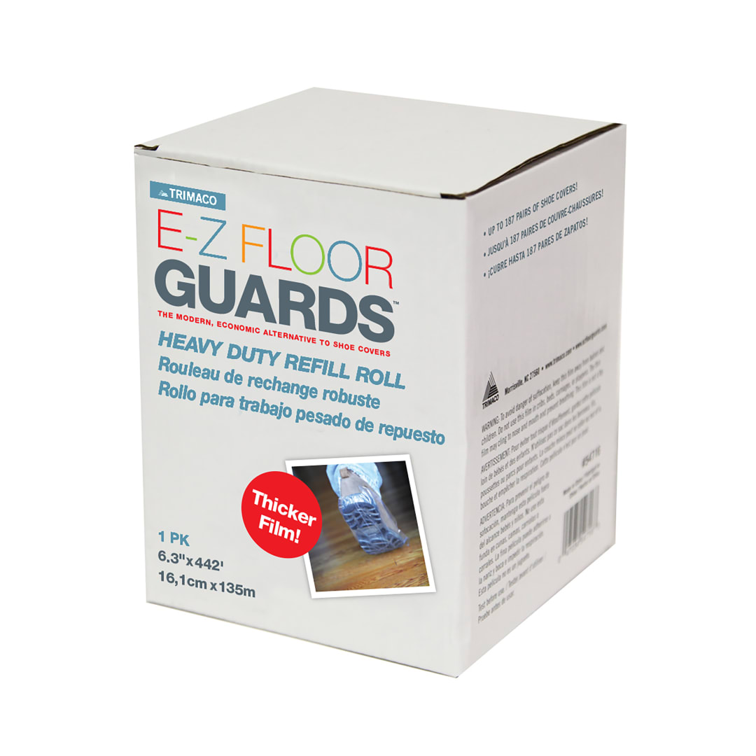 E-Z Floor Guards® Shoe Cover Heavy Duty Refill Roll, 187pr