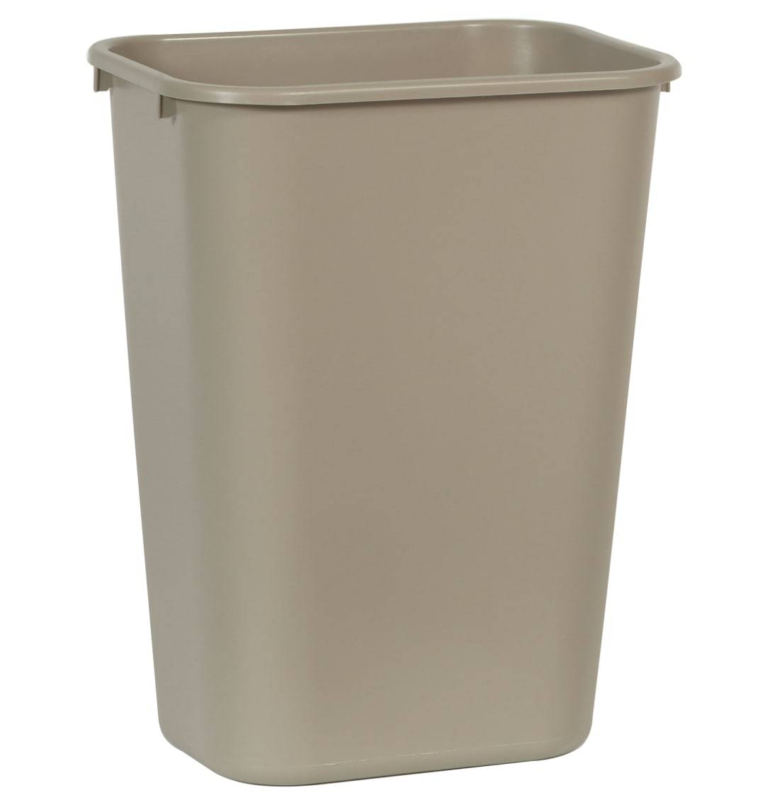 Rubbermaid Commercial Products 41Quart Black Wastebasket
