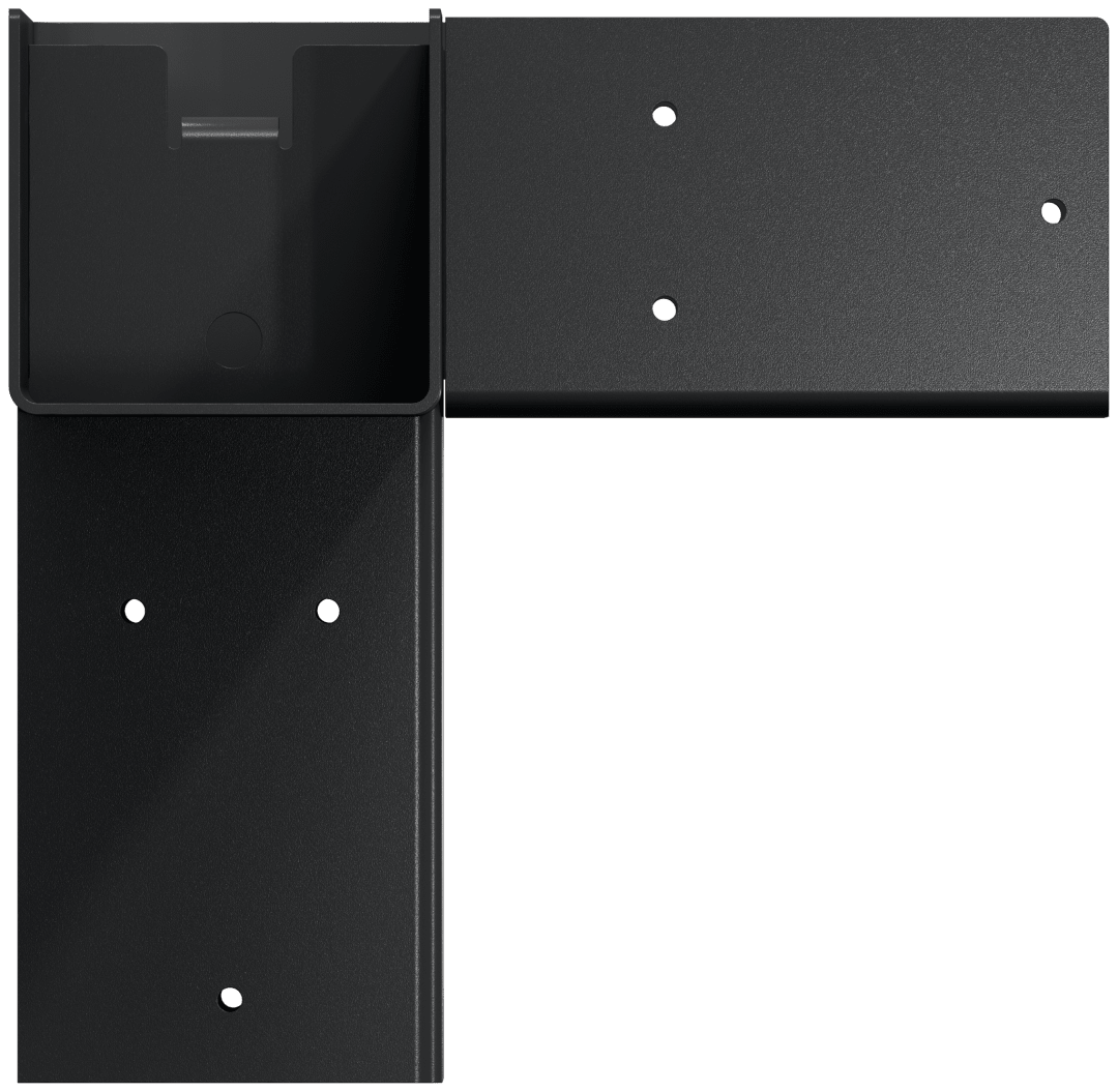 Simpson Strong-Tie SAGE-C44-KT2 Outdoor Accents® Sage System™ Black Powder-Coated Corner Connector for 4x4 with Screws (2-Qty)