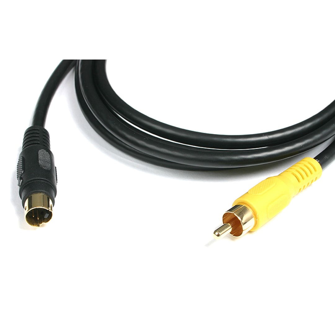 10 ft S-Video to Composite RCA M/M Adapter Cable