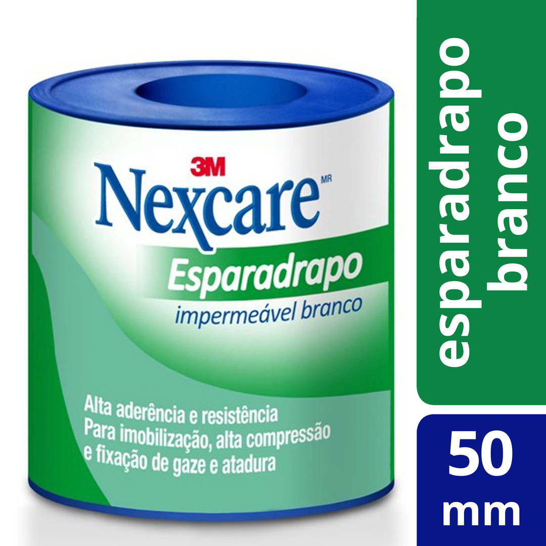 Esparadrapo Impermeável Nexcare™, Branco , 50 mm x 3 m